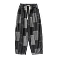 thumbnail image 1 of WEAIXIMIUNG Dress Pants Mens Wool Fall and Winter New Retro Patch Jacquard Loose Wide Leg Straight Casual Pants, 1 of 7