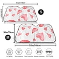 thumbnail image 3 of Uemuo Pink Hearts Pattern Accordion Car Windshield Sun Shade, Foldable Reflective Sun Visor for Car, Reflector Windshield Sunshade-, 3 of 7