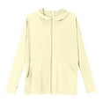 thumbnail image 3 of Women's Ice Silk Protective Sunscreen Jacket Loose Fit Short Sleeve Summer Lightweight & Breathable Ladies Sweater Female Sweaters And Cardigans Brigand plus Sweater Bottom Cow Neck Cardigan Fall, 3 of 3