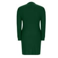 thumbnail image 6 of LIaqionyy Womens Dresses V Neck Long Sleeve Fall Winter Casual Sweater A Line Dress Fashion Work Clothes, 6 of 6