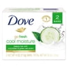 (6 pack) (Total 12ct) 6 pack_Dove go fresh Cucumber and Green Tea Beauty Bar, 4 oz, 2 Bar