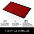 thumbnail image 3 of A1HC Indoor Outdoor Mat, Front and Back Entrance Welcome Mats, Front Door Patio Mats 24x36 Inches, Non-Slip Easy Clean Entrance Washable Large Size Doormats, Red Waffle, 3 of 7
