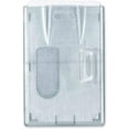 thumbnail image 4 of 5 Pack - RFID Blocking Rigid Shielded 2-Card Badge Holder - Double Sided I'D Card Protector with Thumb Slide Removal - Horizontal or Vertical Orientation by Specialist ID, 4 of 8
