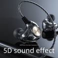 thumbnail image 2 of Auriculares deportivos con cable K1, intrauditivos, subwoofer, música, teléfono móvil, monitor HiFi, auriculares universales para ordenador, 2 of 6