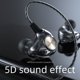 thumbnail image 4 of Auriculares deportivos con cable K1, intrauditivos, subwoofer, música, teléfono móvil, monitor HiFi, auriculares universales para ordenador, 4 of 6