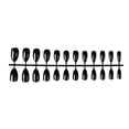 thumbnail image 1 of Juego de 24 piezas de uñas postizas DIY Qarigey estilo Simple negro, 1 of 5