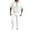 White, variant on Men's Summer 2 Piece Outfits Short Sleeve Trendy Shirts and Pants Summer Casual Workout Set for Men