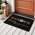 thumbnail image 4 of 2x3 Ft Entryway Area Rug, Black Kitchen Rug Runner Washable Floor Mat, Farmhouse Country Vintage Wooden Grain Plaid Non Slip Indoor Door Mat Throw Carpet for Bathroom Living Room Bedroom, 4 of 8