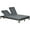 Grey, variant on Outsunny Wicker Double Chaise Lounger Chair - Set of 2, Black / Grey