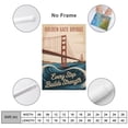thumbnail image 2 of Vintage Inspirational Motivational Retro Tourism Wall Art Golden Gate Bridge Travel Poster Decor for Office Home Living Room Canvas Poster, 2 of 8