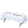 thumbnail image 2 of BalsaCircle 60" x 102" Premium Polyester Rectangular Tablecloth Table Linens White, 2 of 8