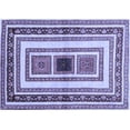thumbnail image 1 of Ahgly Company Indoor Rectangle Abstract Blue Contemporary Area Rugs, 4' x 6', 1 of 4