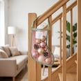 thumbnail image 4 of WWG Mini Christmas Stocking, Sheer Mesh Design with Decorative Ball, Lightweight Polyester, Hanging Loop for Tree or Door, Ornament and Storage Container, for Christmas Decor, 4 of 7