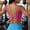 Hot Pink, variant on Women's Workout Sports Bras Backless Fitness Yoga Crop Tank Tops Metamorph Twist Back Cami for Gym Athletic