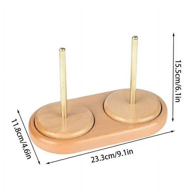 Wooden Yarn Holder Spinning Knitting Tools Beginner Crochet Accessories Stand Sewing Thread Spool Wool Ball Winder Stand Tool