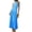 Sky Blue, variant on Women's Pleated Halter Neck Maxi Dress with Tied Stretch Bodice Not Lined Elegant Full Length 95% Cotton 5% Spandex