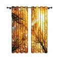 thumbnail image 4 of Aofoto Fall Tree Forest Blackout Curtains, Autumn Scenery Curtains for Home Bedroom Living Room , 2 Panel , 42x96 Inches, 4 of 5