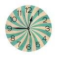 thumbnail image 1 of Reloj de pared con fondo abstracto de color azul descolorido y beige - Reloj de pared silencioso que no hace tictac de 10 pulgadas - Estilo rústico retro campestre decorativo para sala de estar,, 1 of 7