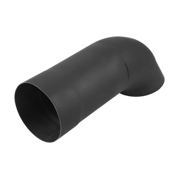 Unique Bargains 3.15" Inlet T304 Stainless Steel Turn Down Exhaust Tip 305mm Long Black