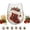 Stocking#-B06, variant on 3D Christmas Glass Art Cup Set, Raised Holiday Glassware, Handmade Snowman Drinking Glass for Wine Coffee Tea, Xmas Party Festive Home Decor(Santa)
