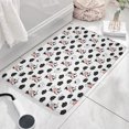 thumbnail image 3 of White Cow Cloud Pattern Flannel Non Slip Door Rugs,Washable Door Mats Indoor,Decorative Door Mats,Dirt-Resistant and Absorbent Doormat for Entrance,Bedroom,Kitchen,Bathroom,31.5x17in(80x43cm), 3 of 4