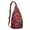 Red-3, variant on Rainbow Zebra Print Sling Bag - Colorful Abstract Zebra Stripes Crossbody Backpack for Women & Men, Modern Fashion Shoulder Bag (Cute Cartoon Zebra Pattern, Water-Resistant & Lightweight)