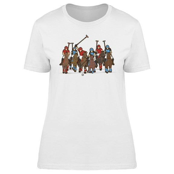 Polo Match Graphic T-Shirt Women -Image by Shutterstock, Female Small