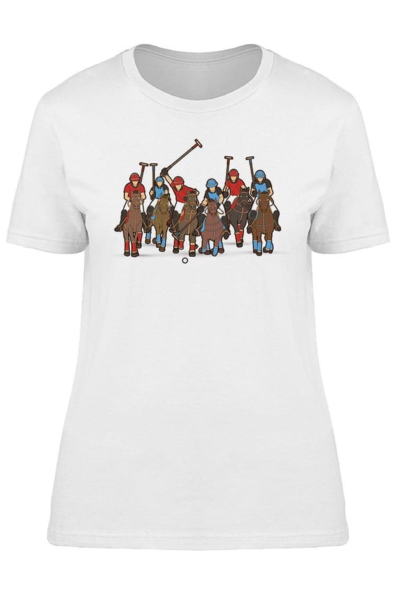 Polo Match Graphic T-Shirt Women -Image by Shutterstock, Female Small