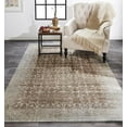thumbnail image 2 of Feizy Fiona Transitional Geometric, Brown/Ivory/Gray, 9'2" x 12'2" Area Rug Sheen Fade Resistant Bohemian & Eclectic Abstract Design Carpet for Living Dining Bed Room, 2 of 4