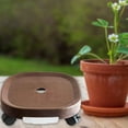 thumbnail image 5 of Hariumiu Flower Pot Tray with Roller Wheel Movable Grid Bottom Strong Bearing Waterproof Coating Anti-rot Root Flower Tray, 5 of 8