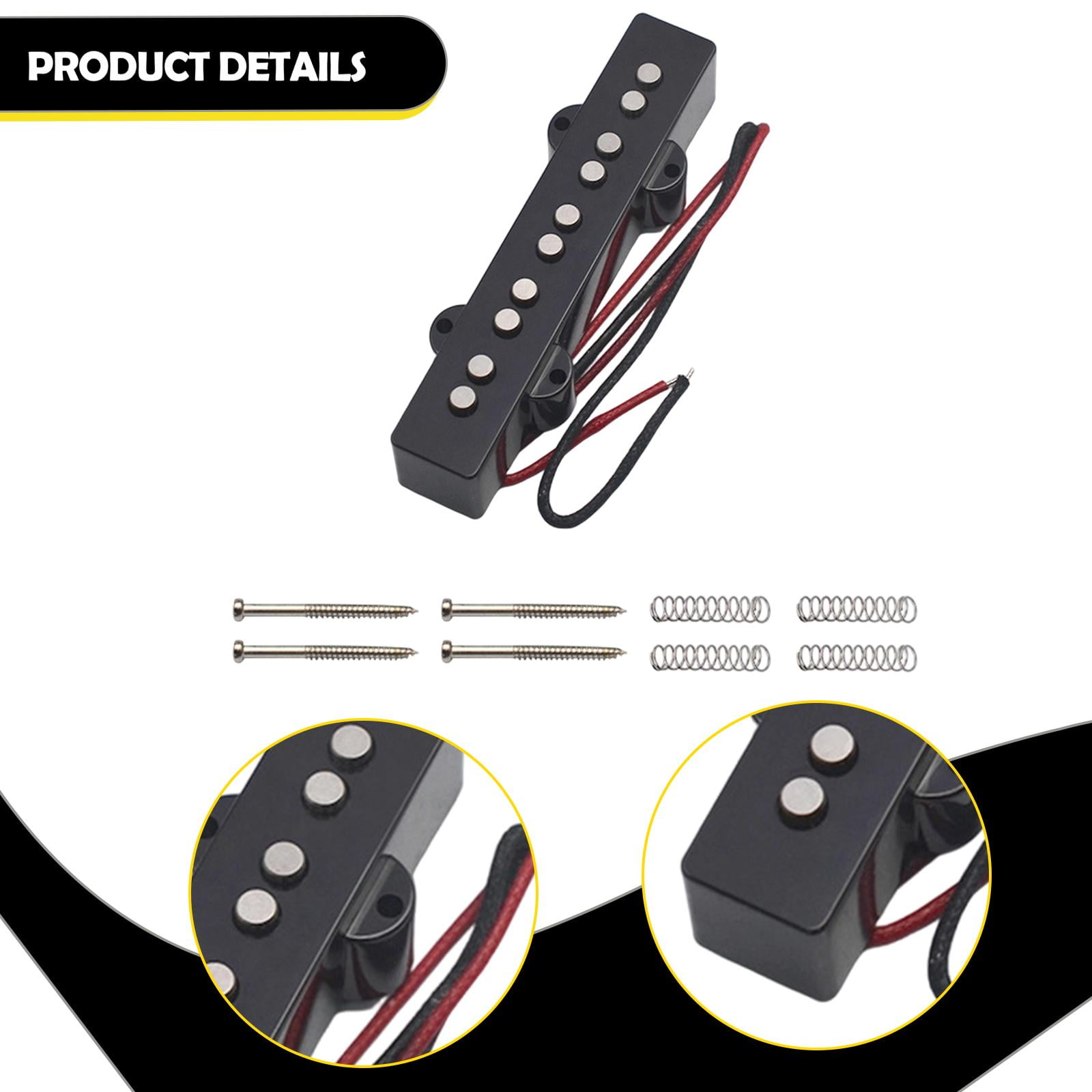 Electric Bass Pickup Music Instrument Accessory Preamp Amplifier Open Back Design for Five String Performers