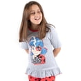 thumbnail image 4 of Miraculous Girls Grey Short Sleeve Long Leg Pyjama Set, 4 of 7