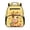 Yellow Giraffe Donut, variant on HUIACONG Pink Angel Corgi Print Kids Backpack for Girls Age 3-9, 13.5 Inch Water Resistant School Bookbag, Lightweight Adjustable Padded Straps Multi Pocket Daypack for Travel Camping