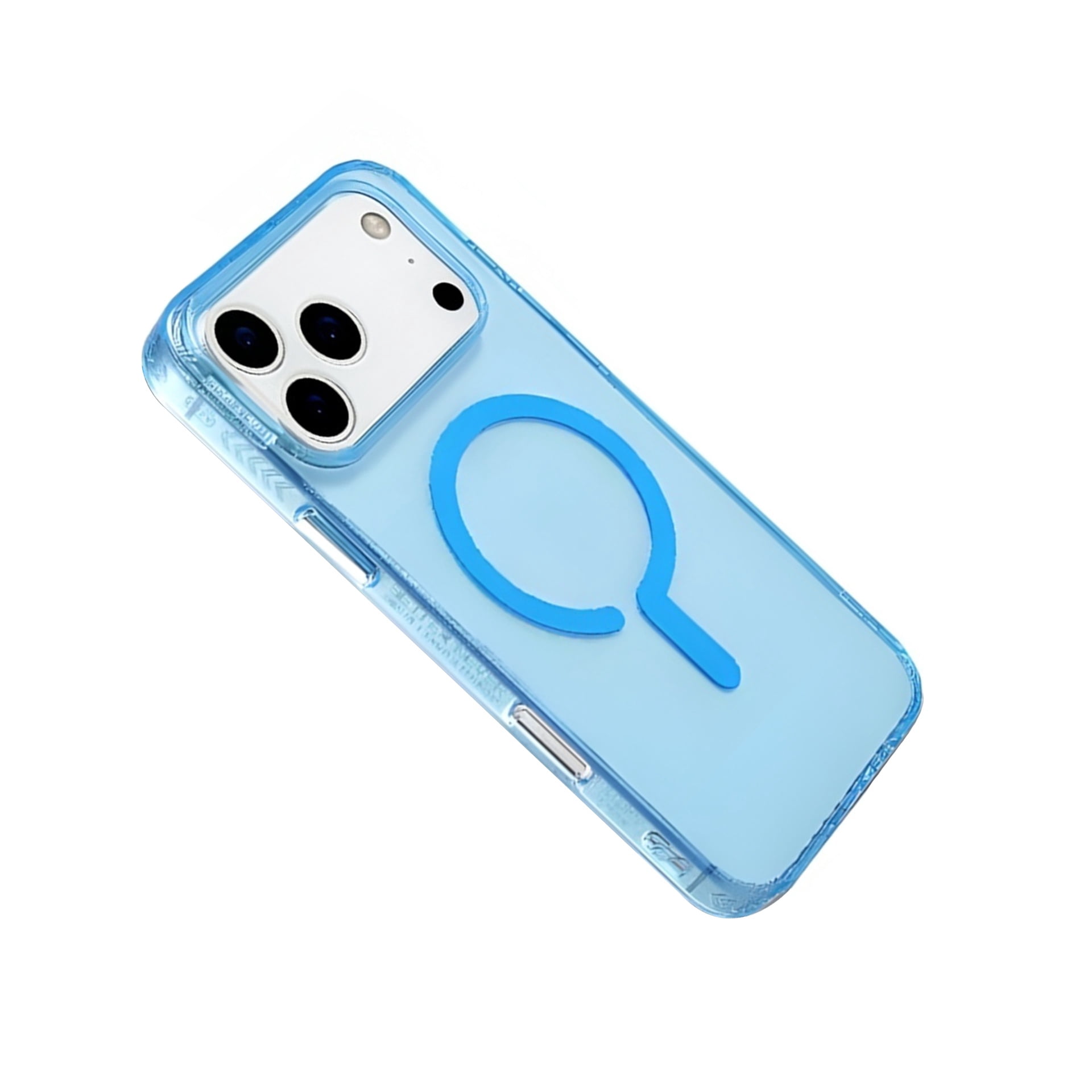 Vibrant Clear MagSafe Case for iPhone 17 Pro - Blue
