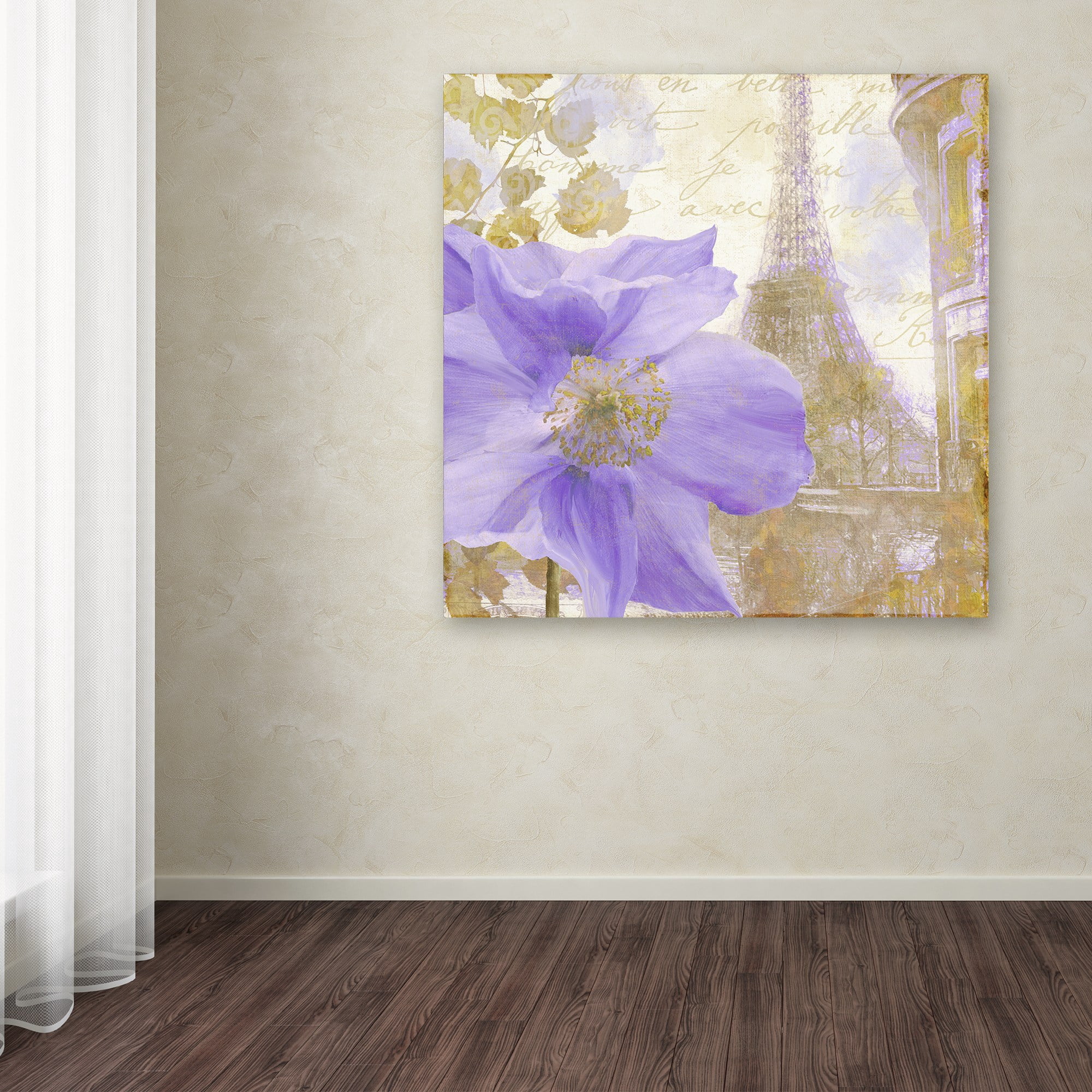 Trademark Fine Art "Purple Paris II" Canvas Art by Color Bakery