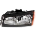 thumbnail image 3 of Headlight Compatible With 2003-2006 Chevrolet Silverado 2500 HD 2007 Classic Left Driver Halogen With bulb(s), 3 of 8