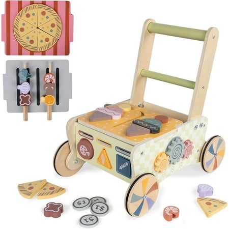 Top Bright Push Walker for 1 2 3 Boy & Girls, Pink, 1 Count