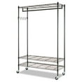 thumbnail image 1 of Wire Shelving Garment Rack, Coat Rack, Stand Alone Rack with Casters - Black Steel, 1 of 1