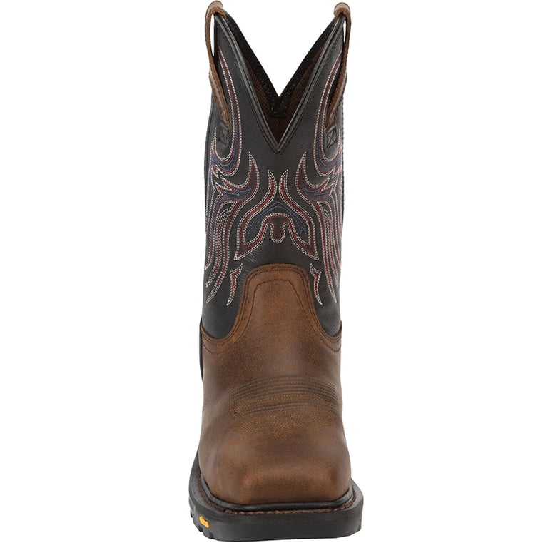 Justin Mens Commander X-5 Steel Toe Work Boots Brown Black WK2104 Vibram 9.5D justin-wk2104-o_01.jpg?  main image 2