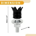 thumbnail image 4 of Tornillos de Placa de Licencia Universales M6 para Motocicleta Unique Bargains, Cubierta de 40 mm, Kit de Tornillos de Placa de Licencia Antirrobo, Marco de Tornillo de Aleación de Aluminio Negro, 4 of 6