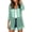 Green, variant on Women's 3/4 Sleeve Sheer Cardigan Open Front Boho Kimonos Lightweight Chiffon Beach Coverups Solid Color Casual Cardigan Jackets Black S