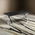 thumbnail image 6 of Rix 87 Inch Dining Table- Black Wood Top- X Chrome Finished Steel Legs, 6 of 6