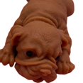 thumbnail image 3 of Simulación de perros blandos, pelota para apretar, rompecabezas, artefacto antiestrés (perro marrón), 3 of 5
