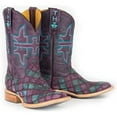 thumbnail image 2 of Women's Tin Haul Chevron Boots With Eagle Sole Handcrafted Purple, 2 of 5