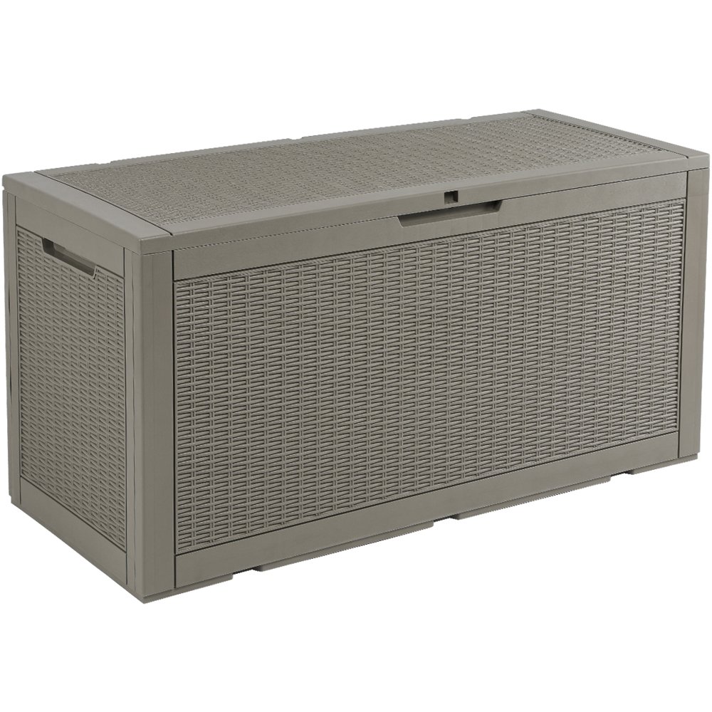 DWVO Deck Box Storage Shed Bin Backyard Patio Outdoor Waterproof