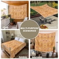 thumbnail image 6 of Orange Yellow Boho Tapestry for Bedroom Wall Hanging Tapestry, Vintage Shabby Abstract Geometric Art Ceiling Backdrop Tapestries Poster Blanket Wall Decor for Teens Room Living Room Dorm 55" x 73", 6 of 8