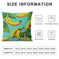 thumbnail image 6 of HENGT Tropical Palm Leaves and Bananas Throw Pillow Covers 2pcs Pillow Cover With Zipper Throw Pillow Cases Double Sided Plush Pillow Covers Decorative Throw Pillows Covers for Couch Living, 6 of 6