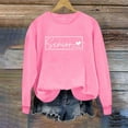 thumbnail image 3 of Olyvenn Senior Class of 2026 Graduation Sweatshirt for Women Oversized Crewneck Long Sleeve Shirt Pullover Teen Giel Clothes Pink L, 3 of 5