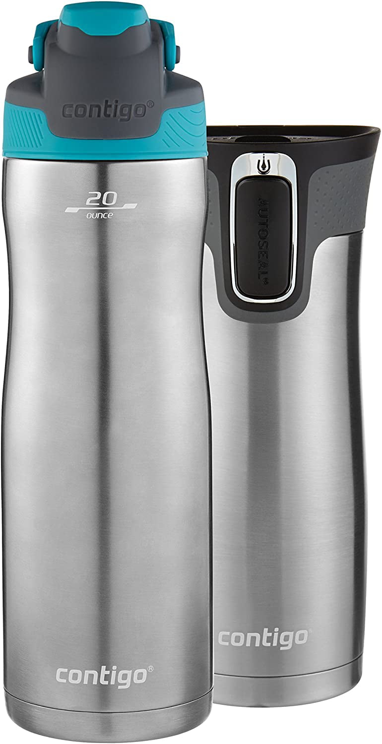 Contigo AUTOSEAL Chill Vacuum-Insulated Water Bottle 20oz Stainless Steel 