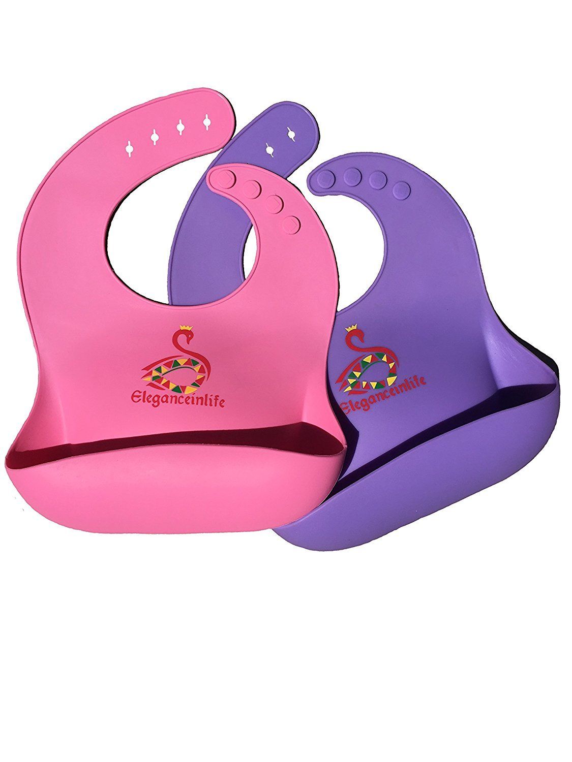 Baby Bibs Waterproof Silicone Soft Comfortable Keep Stains Off,Easily